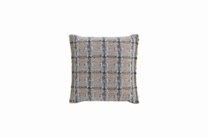 GAN RUGS poduszka GARDEN LAYERS CHECKS blue S