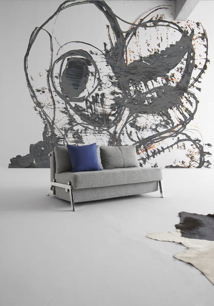 INNOVATION sofa rozkładana CUBED 02 chrom 140