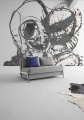 INNOVATION sofa rozkładana CUBED 02 chrom 140