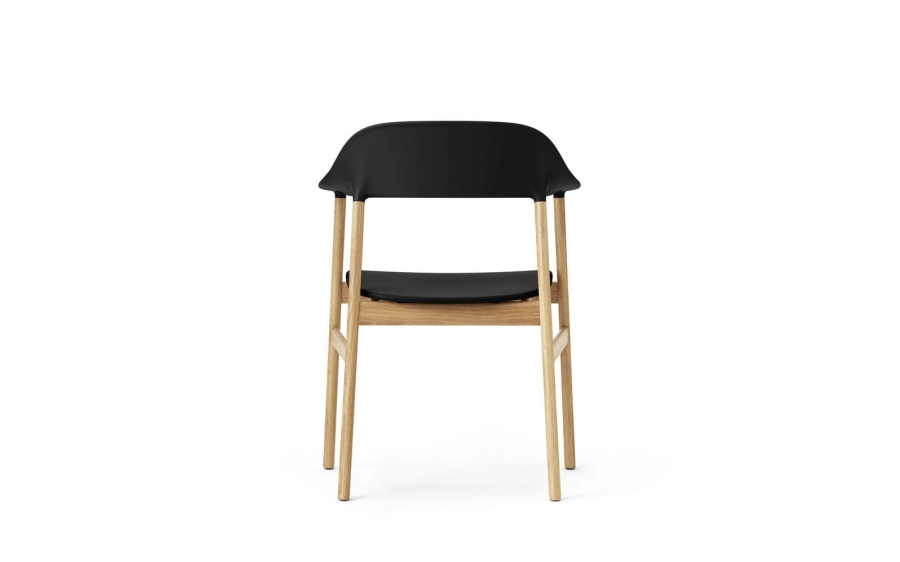 NORMANN COPENHAGEN krzesło z podłokietnikami HERIT dąb/czarne