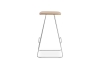 NORMANN COPENHAGEN stołek barowy JUST dąb/chrom