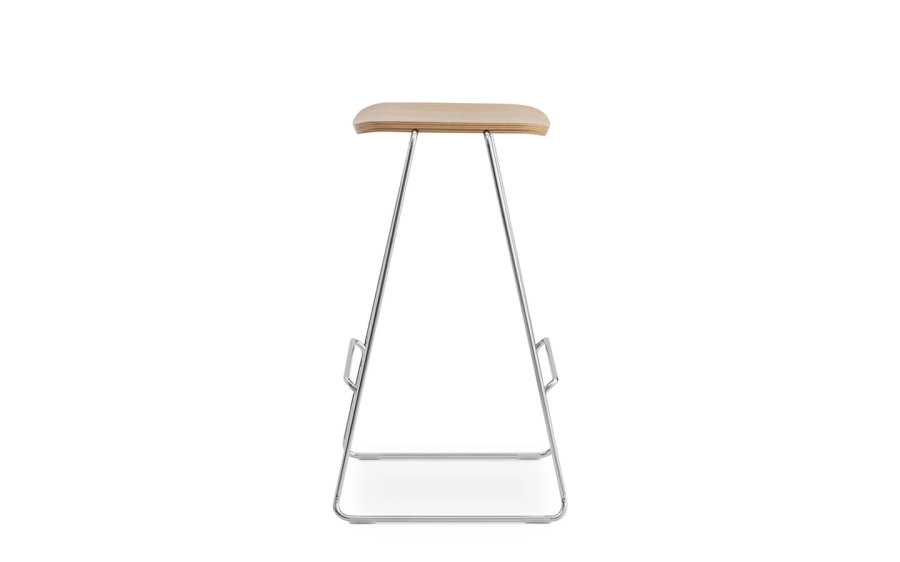 NORMANN COPENHAGEN stołek barowy JUST dąb/chrom