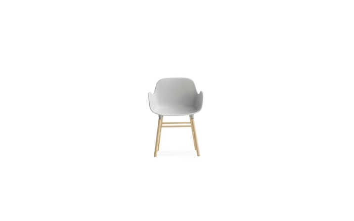 NORMANN COPENHAGEN miniaturka krzesła z podłokietnikami FORM szara