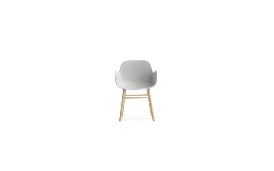 NORMANN COPENHAGEN miniaturka krzesła z podłokietnikami FORM szara