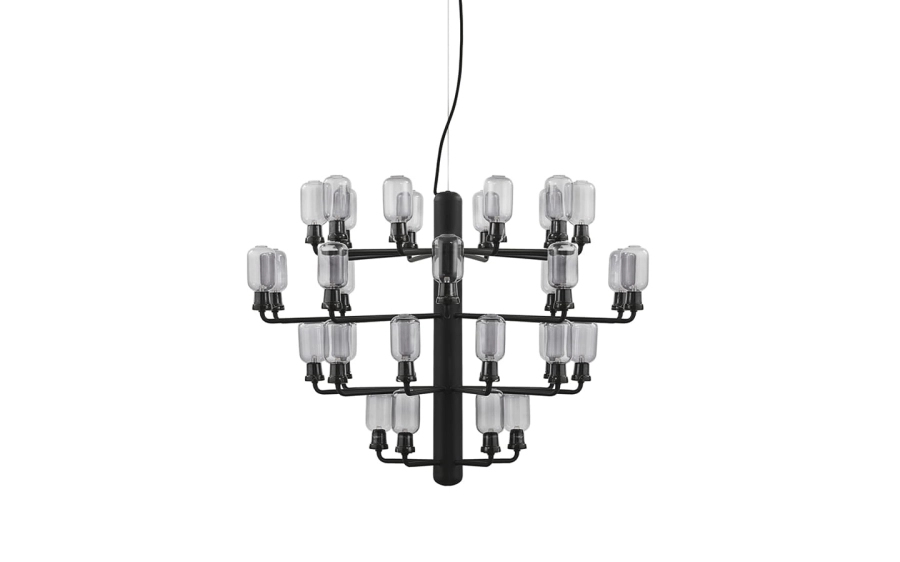 NORMANN COPENHAGEN żyrandol AMP L czarny marmur