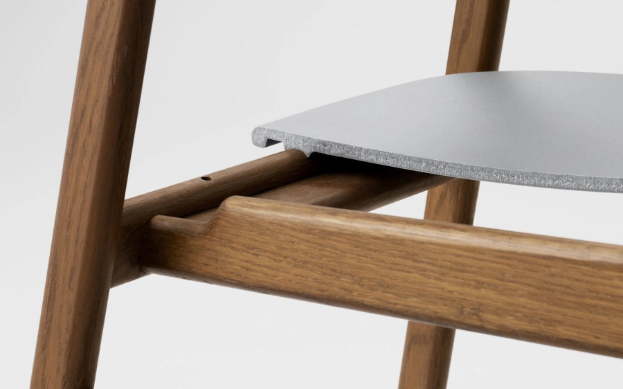 NORMANN COPENHAGEN krzesło HERIT dymiony dąb/szare