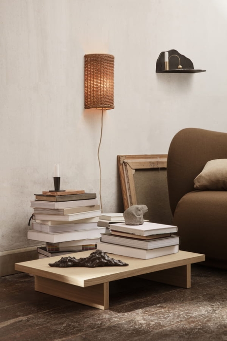 FERM LIVING stolik niski KONA dąb naturalny