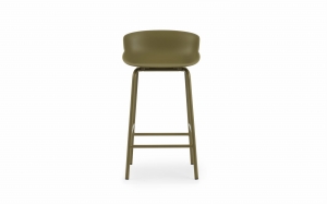 NORMANN COPENHAGEN krzesło barowe HYG STEEL 65cm oliwkowe