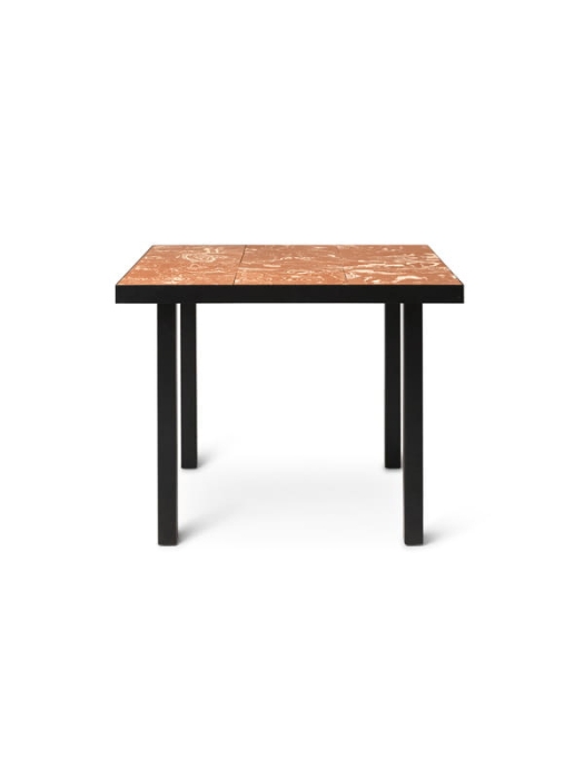 FERM LIVING stolik FLOD Terracotta/czarny