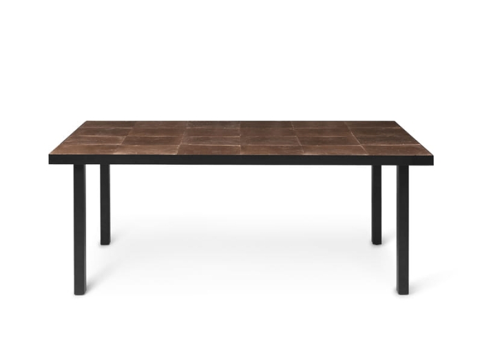 FERM LIVING stół do jadalni FLOD mocha/czarny