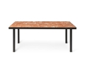 FERM LIVING stół do jadalni FLOD terracotta/czarny