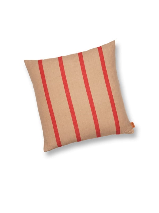 FERM LIVING poduszka GRAND camel/czerwony