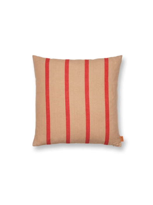 FERM LIVING poduszka GRAND camel/czerwony