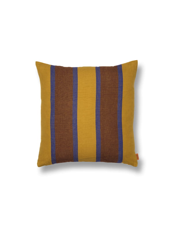 FERM LIVING poduszka GRAND żółty/niebieski/brązowy