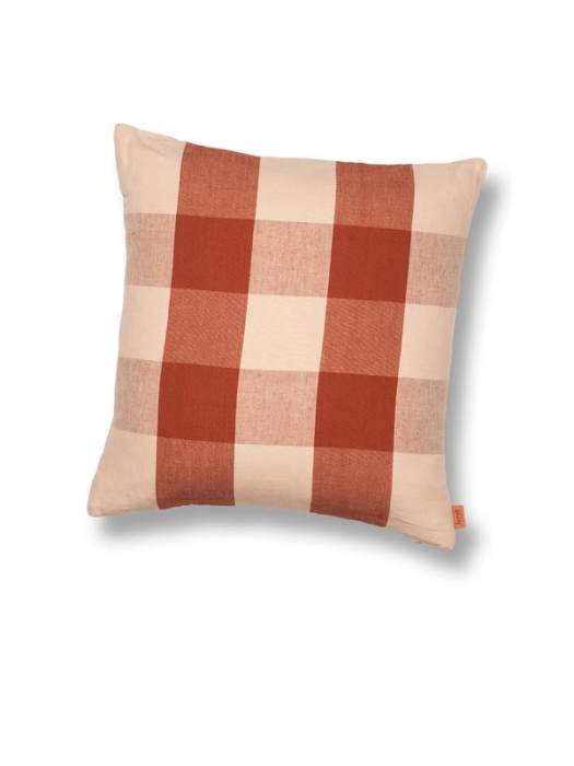 FERM LIVING poduszka GRAND różowy/czerwony
