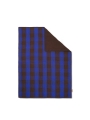 FERM LIVING pikowany koc/narzuta GRAND QUILTED koc czekoladowy/niebieski