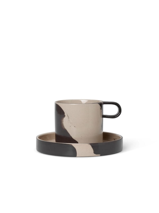 FERM LIVING filiżanka ze spodkiem INLAY