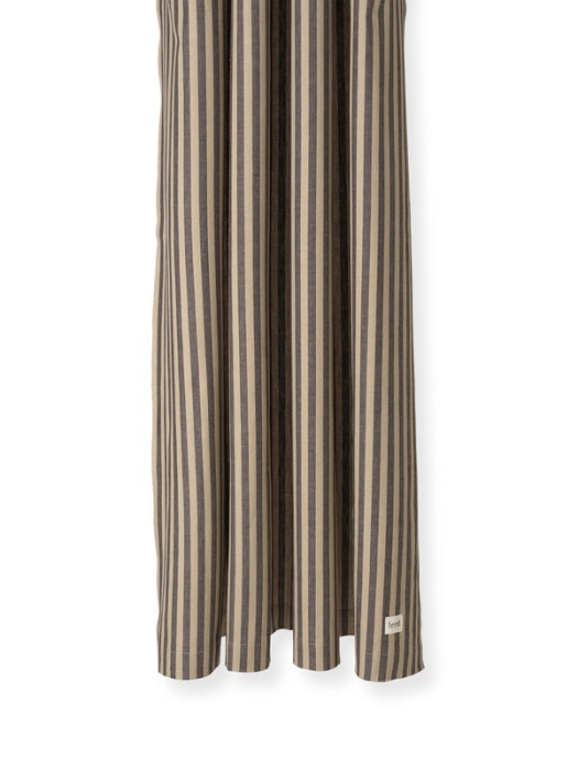 FERM LIVING zasłona prysznicowa CHAMBRAY piaskowa/czarna