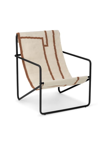 FERM LIVING fotel dla dzieci DESERT shape/czarny