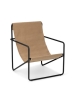 FERM LIVING fotel dla dzieci DESERT sand/black