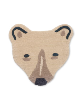 FERM LIVING dywan POLAR BEAR HEAD biały