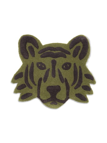 FERM LIVING dywan TIGER HEAD zielony