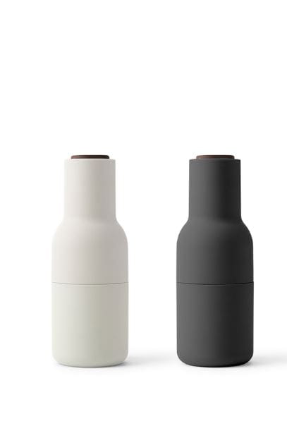 MENU młynek BOTTLE ash carbon pokrywa orzech
