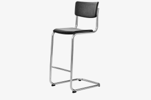 THONET krzesło barowe tapicerowane S 43 PVH, wysokość 76 cm