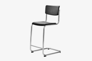 THONET krzesło barowe tapicerowane S 43 PVHT, wysokość 66 cm 