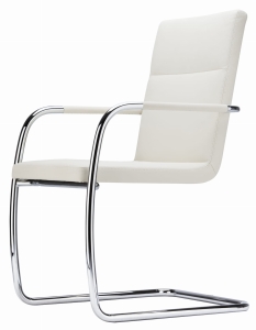 THONET krzesło tapicerowane na płozach S 61 V