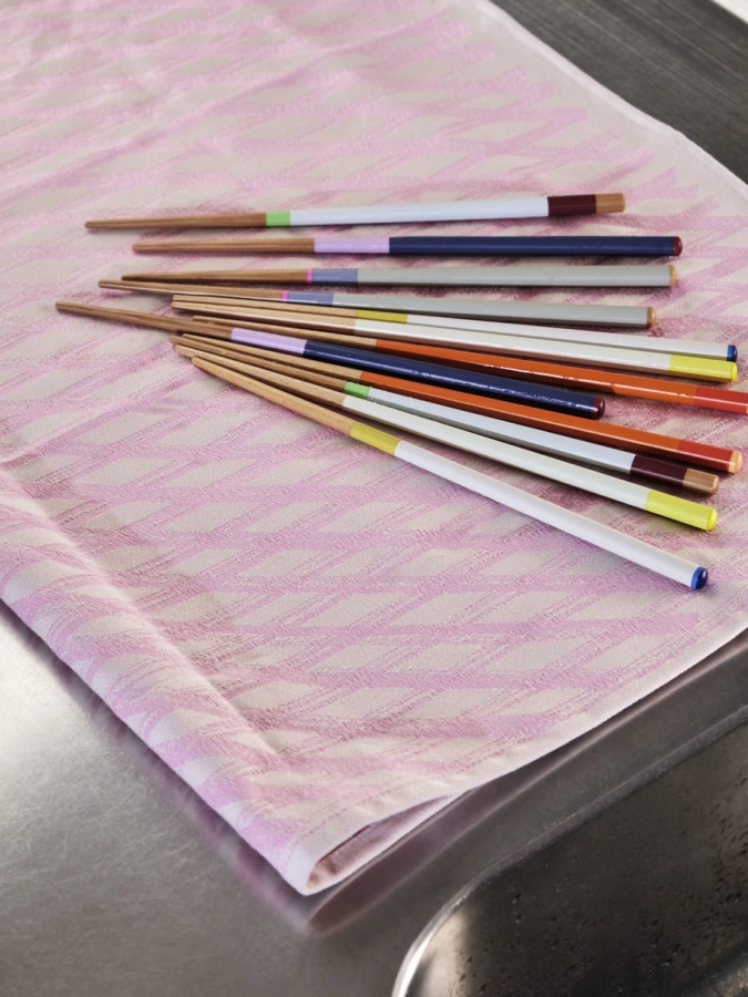 Tea Towel SB Set of 2 NO 4 marker diamond_Colour Sticks multi.jpg