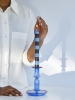 Flare M light blue with red rim_Stripe Candle blue and bordeaux.jpg