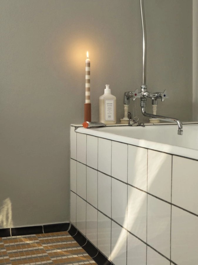 Tube Candleholder M peach_Stripe Candle beige and sand_Hand Wash green mandarin.jpg