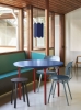 Two-Colour dia105 blue wb lacquer tabletop maroon red frame_Revolver Stool black_Arcs Shade cobalt blue.jpg