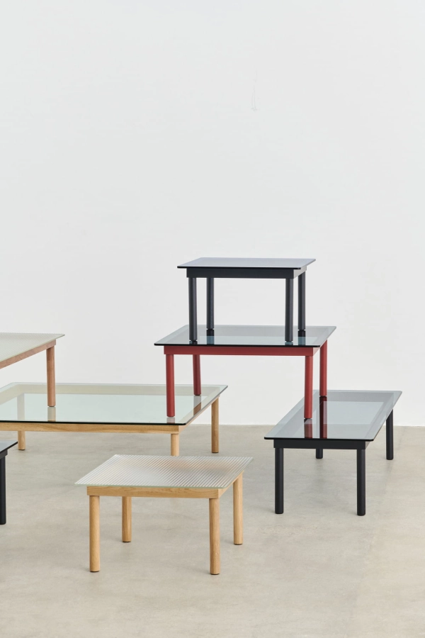 Kofi clear reeded glass tabletop wb lacquer oak frame_grey tinted glass tabletop barn red wb lacquer oak frame.jpg