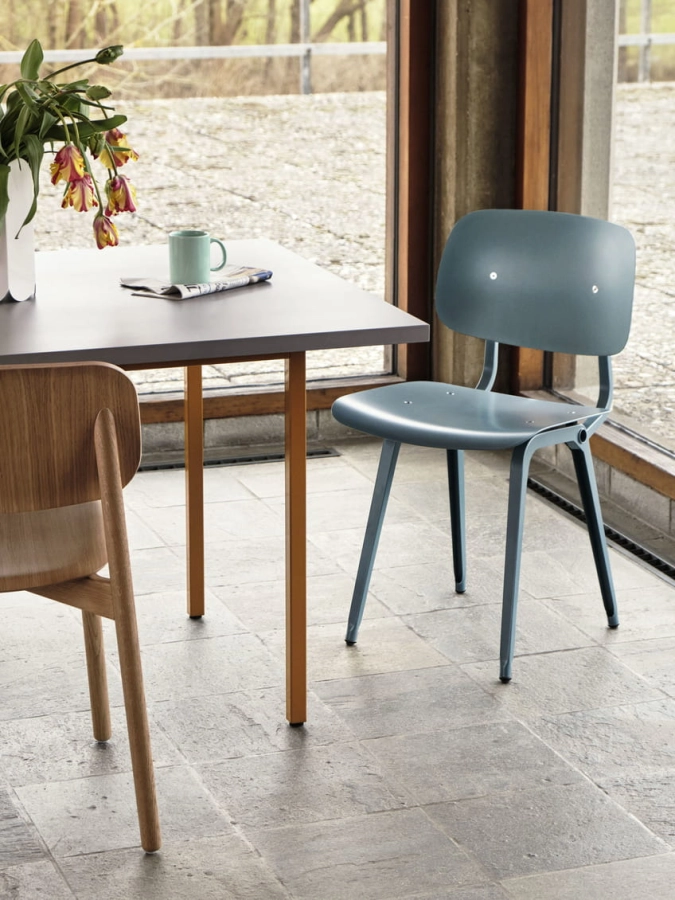 Revolt ocean seat and back_Two-Colour light grey wb lacquer valchromat tabletop ochre powder coated steel_Rainbow Mug.jpg