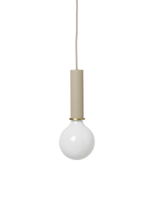 FERM LIVING lampa wisząca - oprawka z przewodem COLLECT kaszmirowa  wysoka 