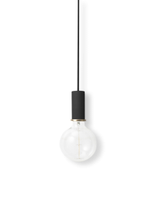 FERM LIVING lampa wisząca - oprawka z przewodem COLLECT czarna niska 