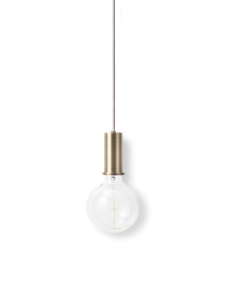 FERM LIVING lampa wisząca - oprawka z przewodem COLLECT  mosiężna niska 