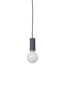 FERM LIVING lampa wisząca - oprawka z przewodem COLLECT granatowa niska  