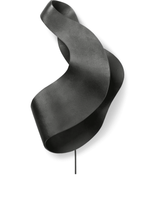FERM LIVING lampa ścienna OYSTER czarna