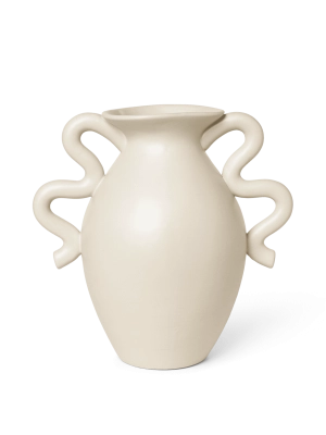 FERM LIVING wazon VERSO kremowy