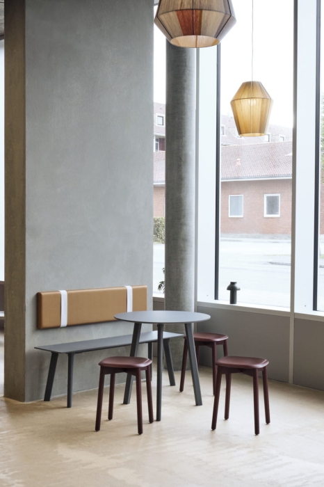 A Place To_Soft Edge 72 Stool fall red wb lacquer oak_CPH Deux 215 stone grey laminate stone grey base_CPH Deux 220 stone grey laminate stone grey base.jpg