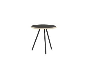 WOUD okrągły stolik kawowy SOROUND czarny nano-laminat