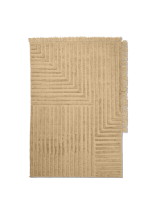 FERM LIVING dywan CREASE WOOL L piaskowy