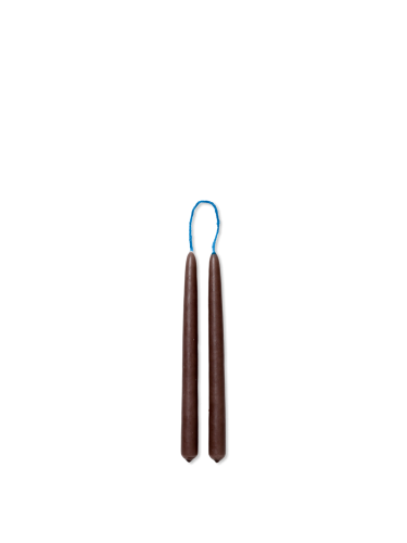 FERM LIVING świece DIPPED 8 sztuk brązowe