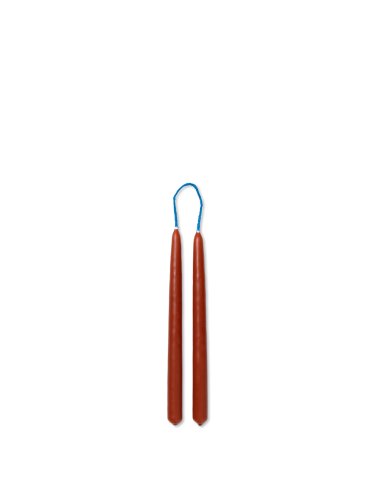 FERM LIVING świece DIPPED 8 sztuk rdzawe