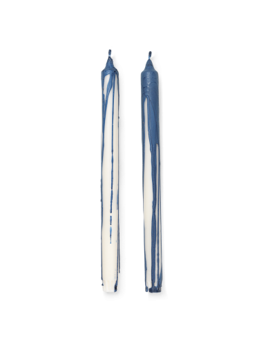 FERM LIVING świece DRYP 2 sztuki granatowe