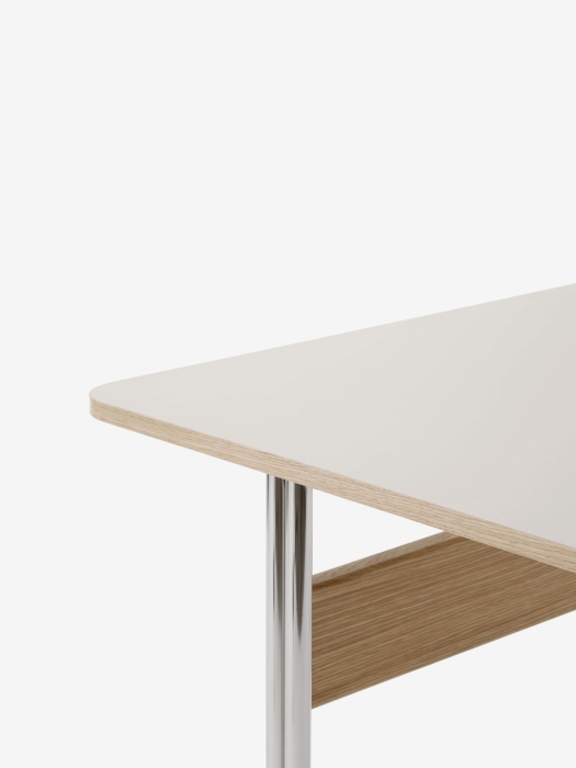 Pavilion AV16_Chrome w. Mushroom Linoleum &amp; Clear Lacquered Oak_Closeup.jpg