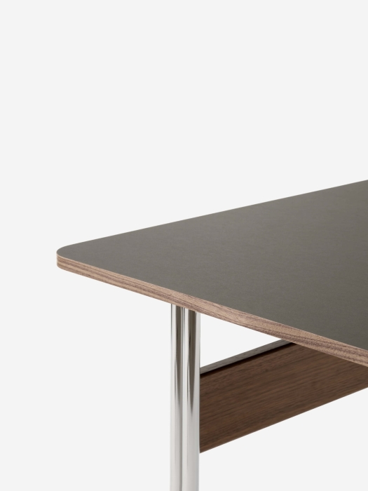 Pavilion AV16_Chrome w. Iron Linoleum &amp; Lacquered Walnut_Closeup.jpg